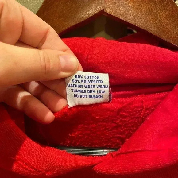 USA WASHINGTON DC VINTAGE RED SWEATSHIRT XL - Picture 4 of 5